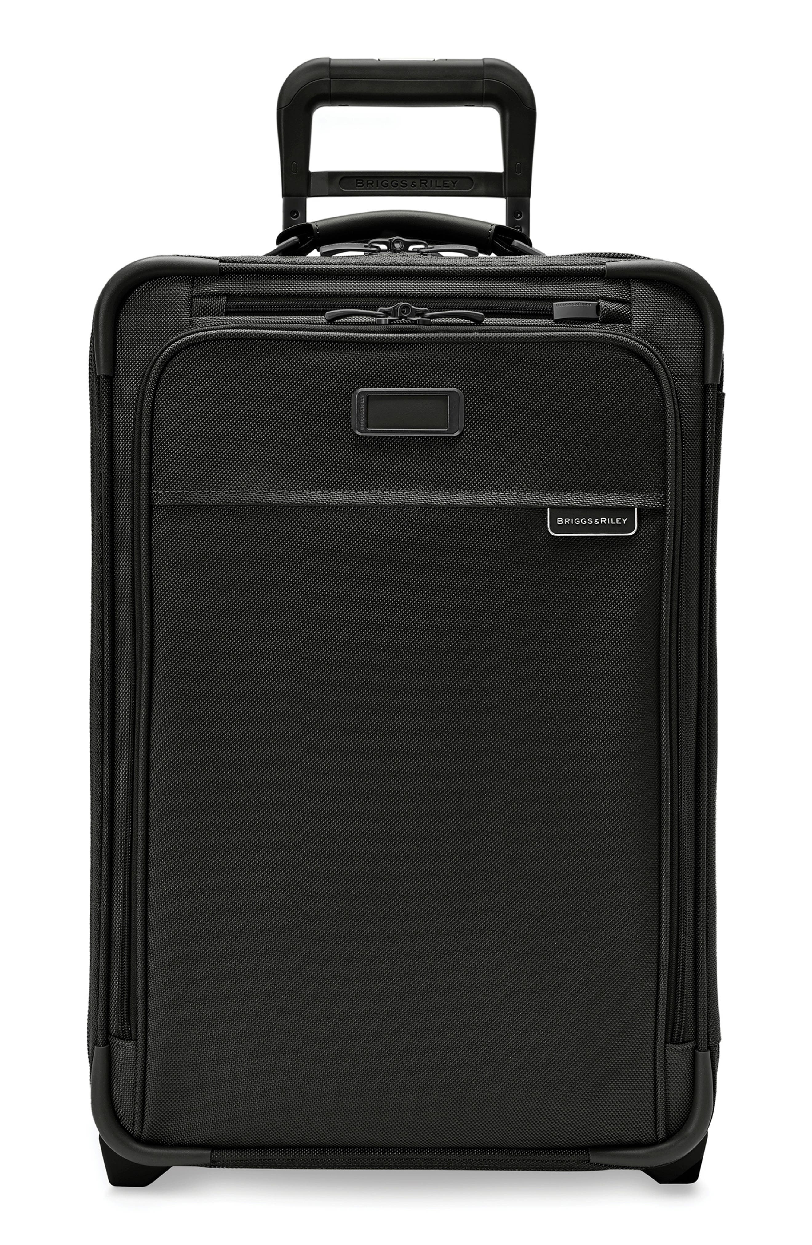 Briggs & Riley Baseline Essential 22-Inch Expandable 2-Wheel Carry-On Bag, Main, color, Black