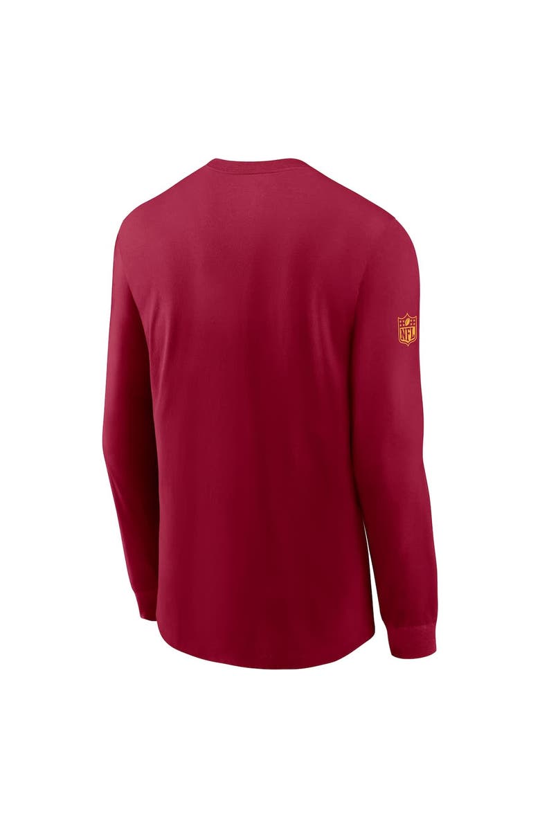Nike Men's Nike Burgundy Washington Commanders Sideline Performance Long Sleeve T-Shirt, Alternate, color, Burgundy