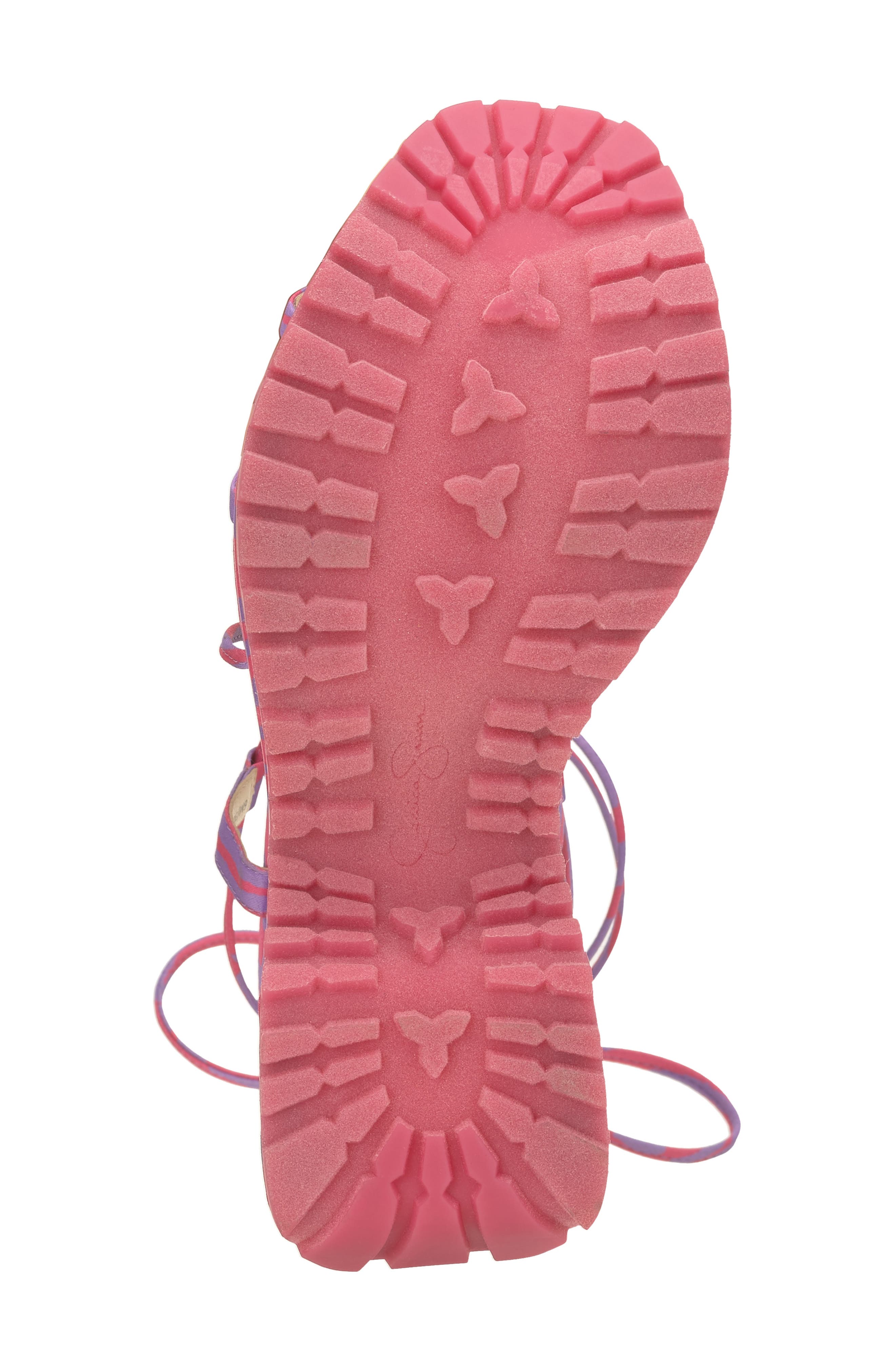 Damazy Zebra Platform Sandal, Alternate, color, LAVENDER ROSE
