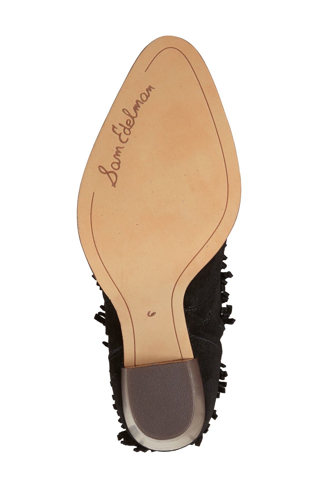 'Benjie' Western Bootie, Alternate, color, BLACK SUEDE