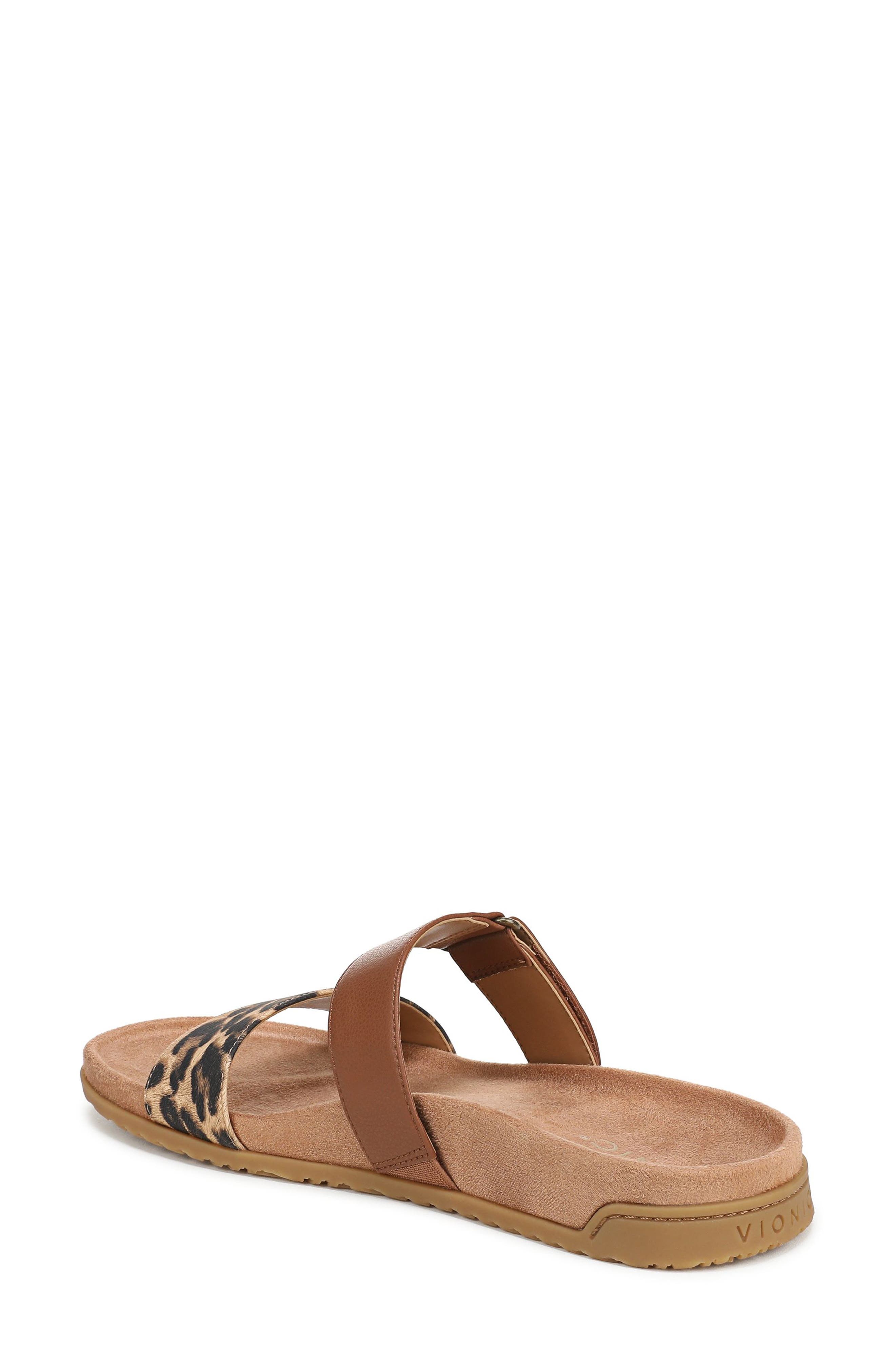 Elaine Slide Sandal, Alternate, color, TAN LEOPARD