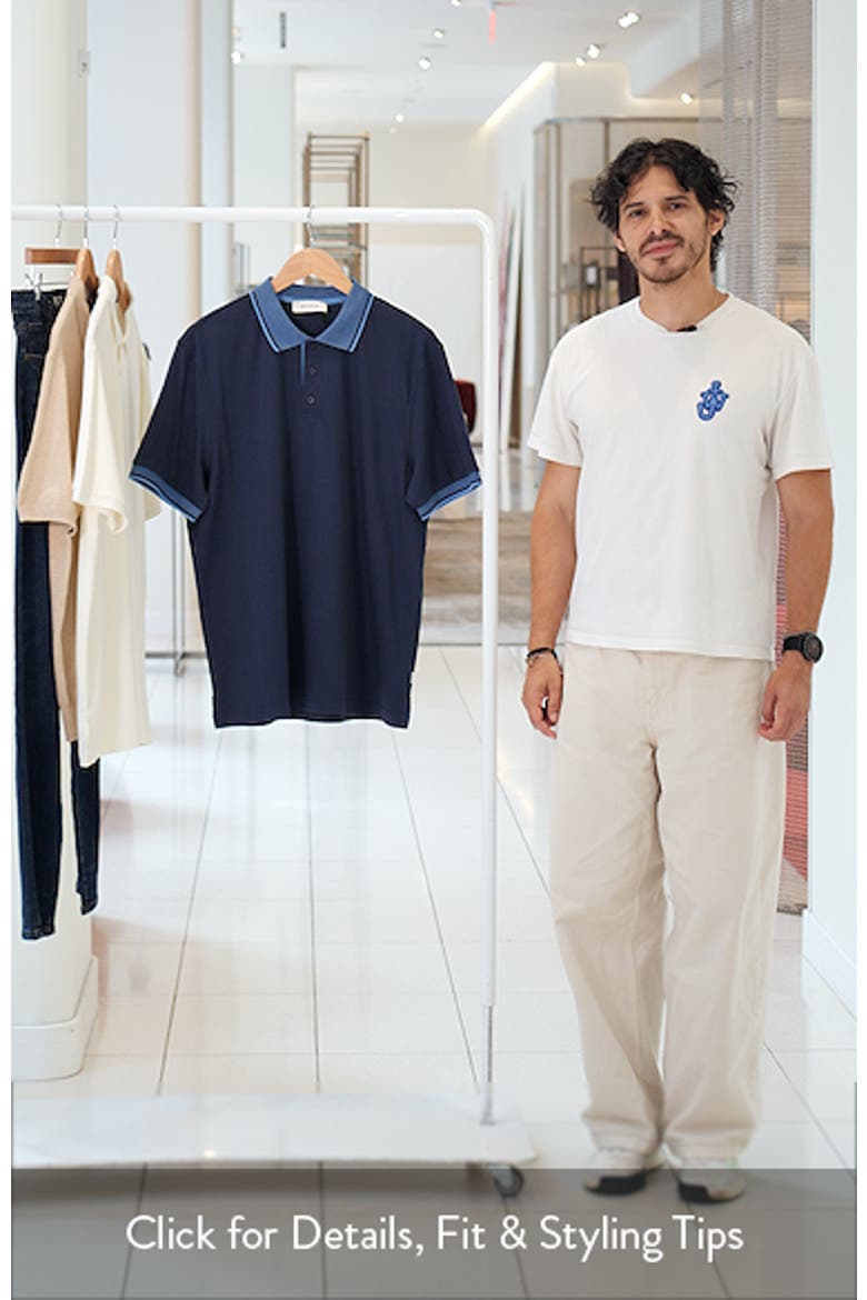 Tipped Pima Cotton Piqué Polo video