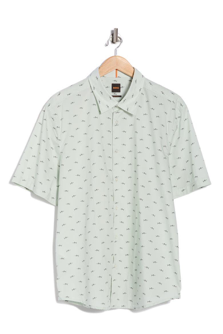 Rash 2 Cotton Poplin Button-Up Shirt, Main, color, OPEN BLUE