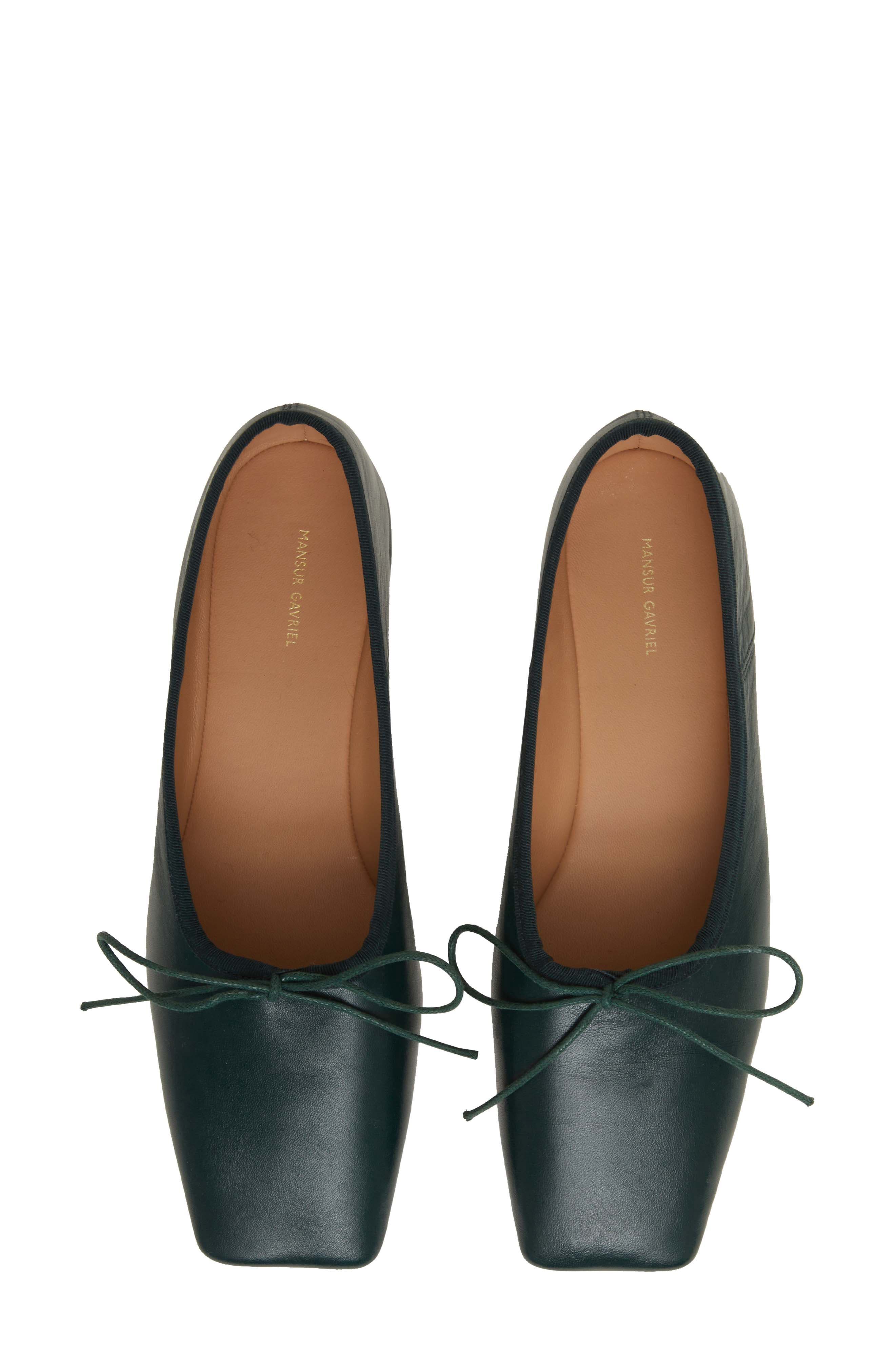 Square Toe Ballerina Flat, Alternate, color, FORESTA