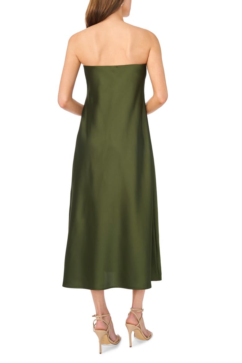 Strapless Maxi Dress, Alternate, color, MIDNIGHT SAGE
