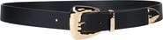 Linea Pelle Molten Belver Buckle Belt
