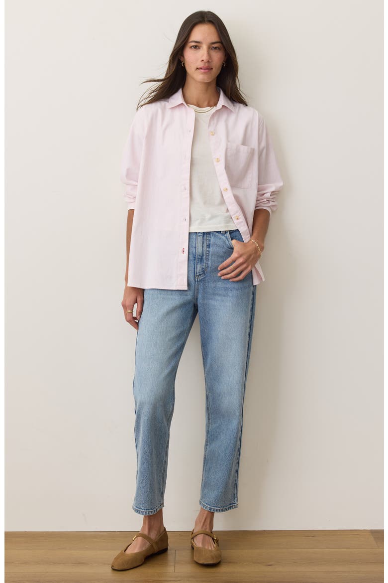 Jane California Relaxed Button-Up Shirt, Alternate, color, LILAS