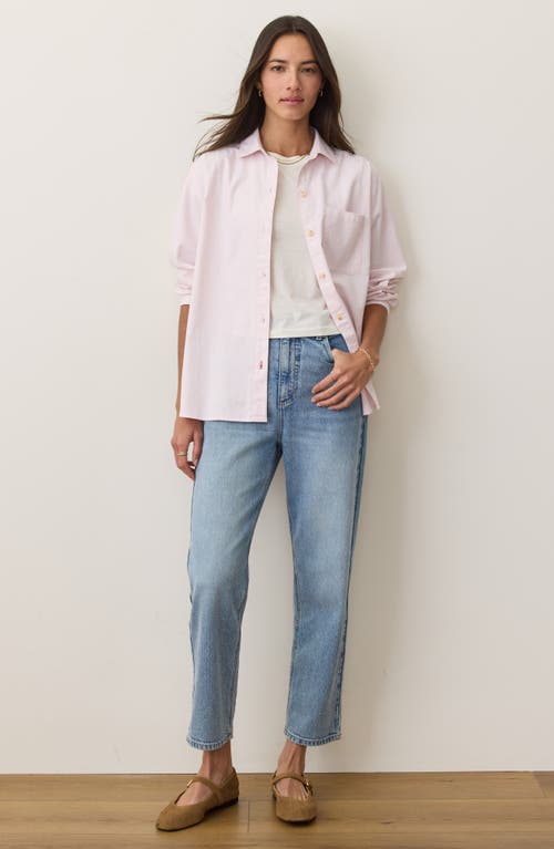 Marine Layer Jane California Relaxed Button-up Shirt In Gold