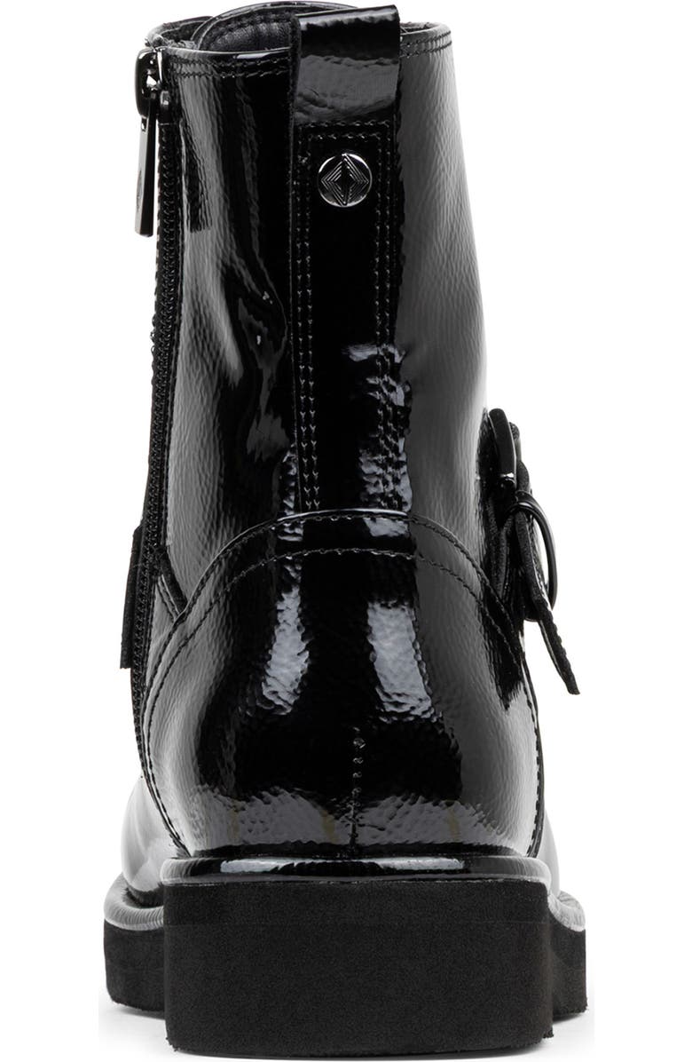 Donald Pliner Speed Lace Up Buckle Boot, Alternate, color, Black