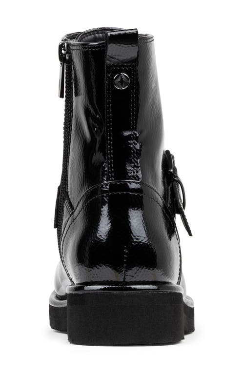 Donald Pliner Speed Lace Up Buckle Boot In Black