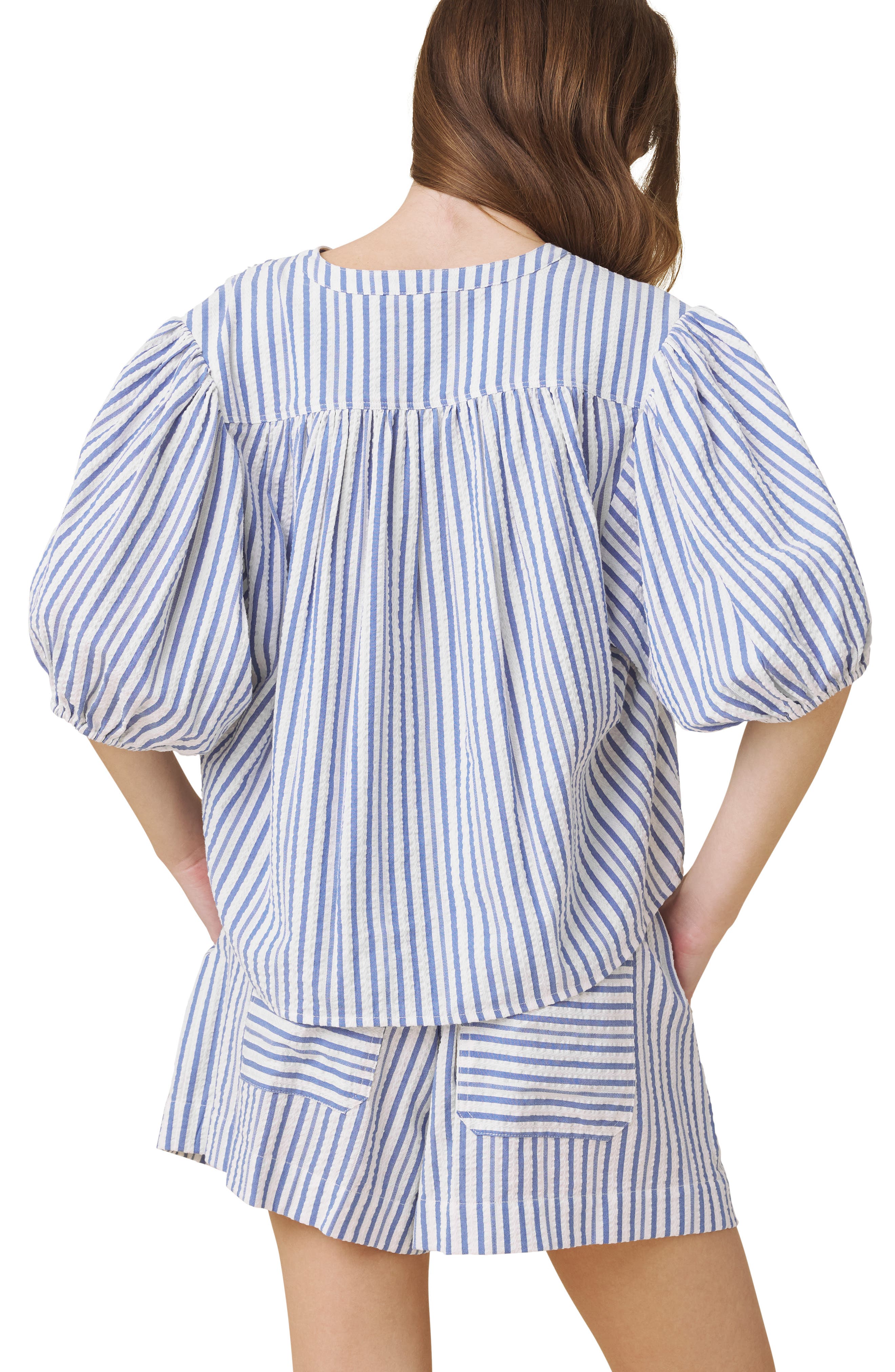 Madelyn Stripe Woven Shirt - image 2