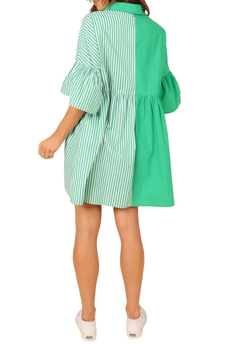 Didi Empire Waist Shirtdress, Alternate, color, GREEN STRIPE