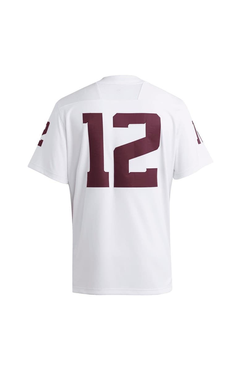 adidas Men's adidas #12 White Texas A&M Aggies Premier Jersey, Alternate, color, White