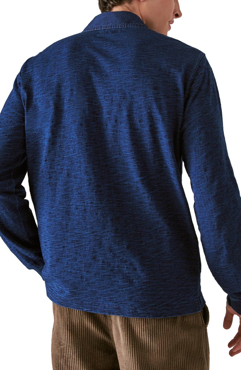 Lucky Brand Indigo Rugby Cotton Polo, Alternate, color, 