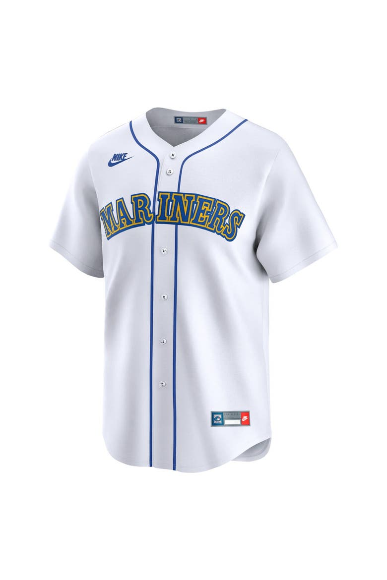 Men's Nike White Seattle Mariners Cooperstown Collection Limited Jersey, Alternate, color, White