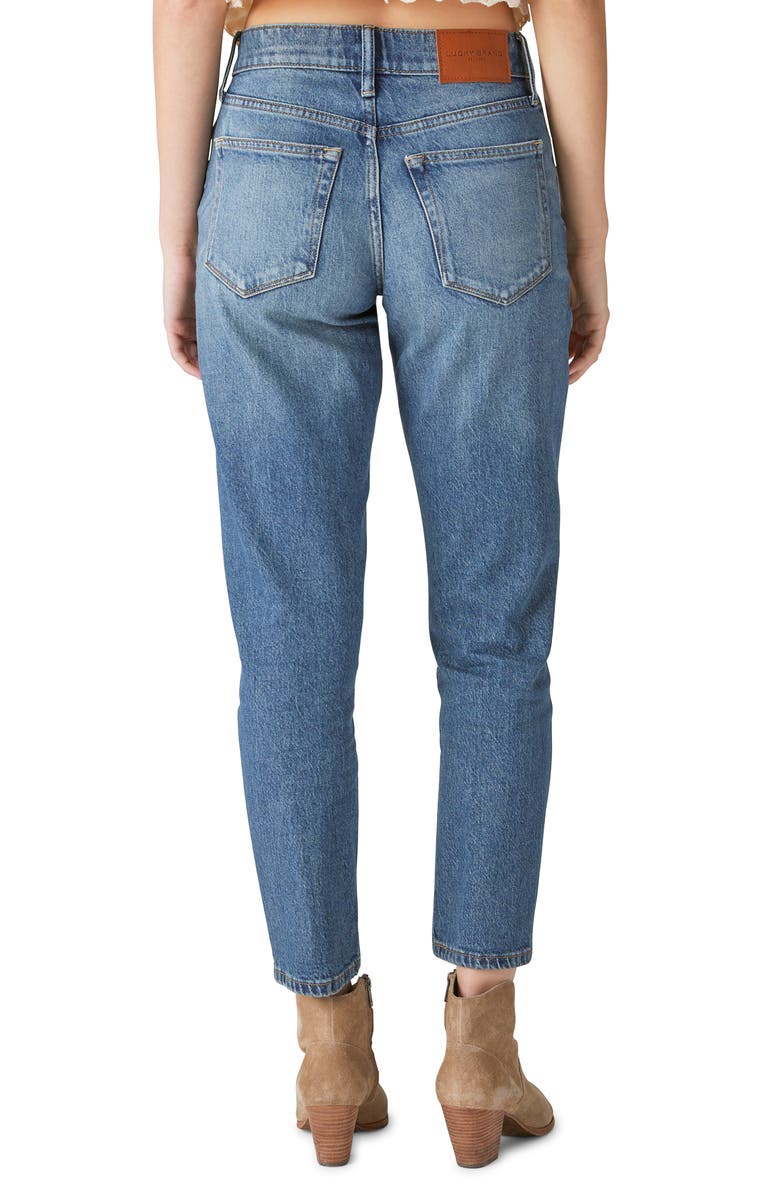 Lucky Brand Drew High Waist Mom Jeans, Alternate, color, Starlet Dest