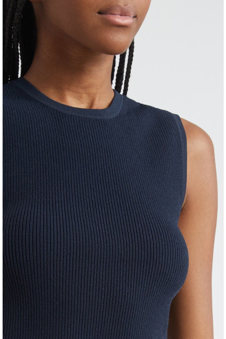 Rib Sweater Tank, Alternate, color, NAVY