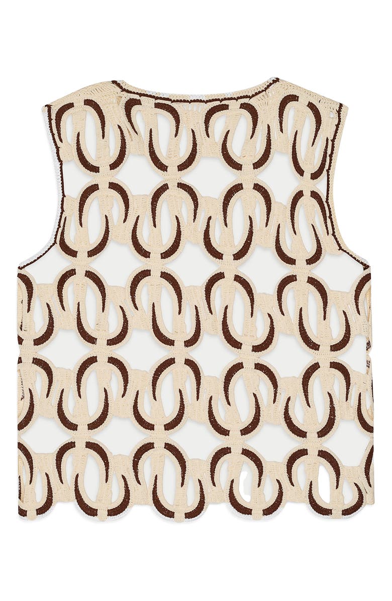 MAVRANS Western Organic Cotton Crochet Vest, Alternate, color, 