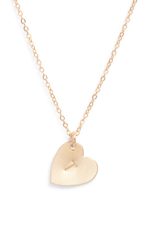 Sophia Initial Heart Pendant Necklace