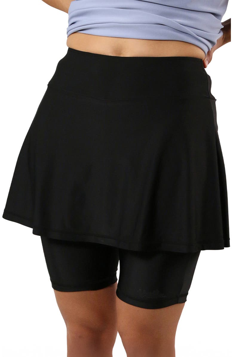 UV Skinz Skirted Swim Jammerz, Alternate, color, Black