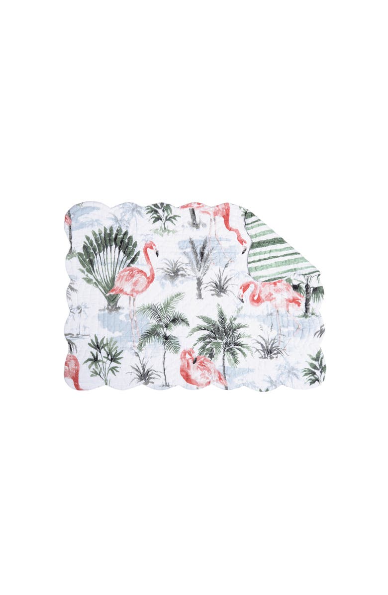 C&F Home Flamingo Breeze Set of 6 Placemats  13" x 19", Alternate, color, Blue