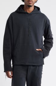 HONOR THE GIFT Hono Distressed Logo Hoodie