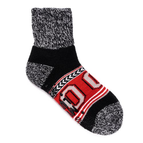 Muk Luks Gameday Unixex Short Heat Retainer Socks In Black