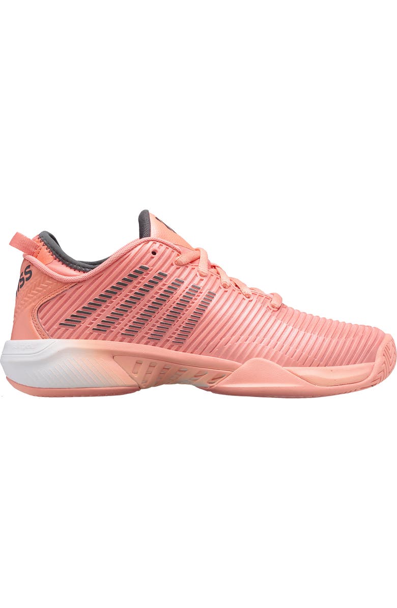 K-Swiss Hypercourt Supreme Womens Tennis Shoes, Main, color, Peach Amber