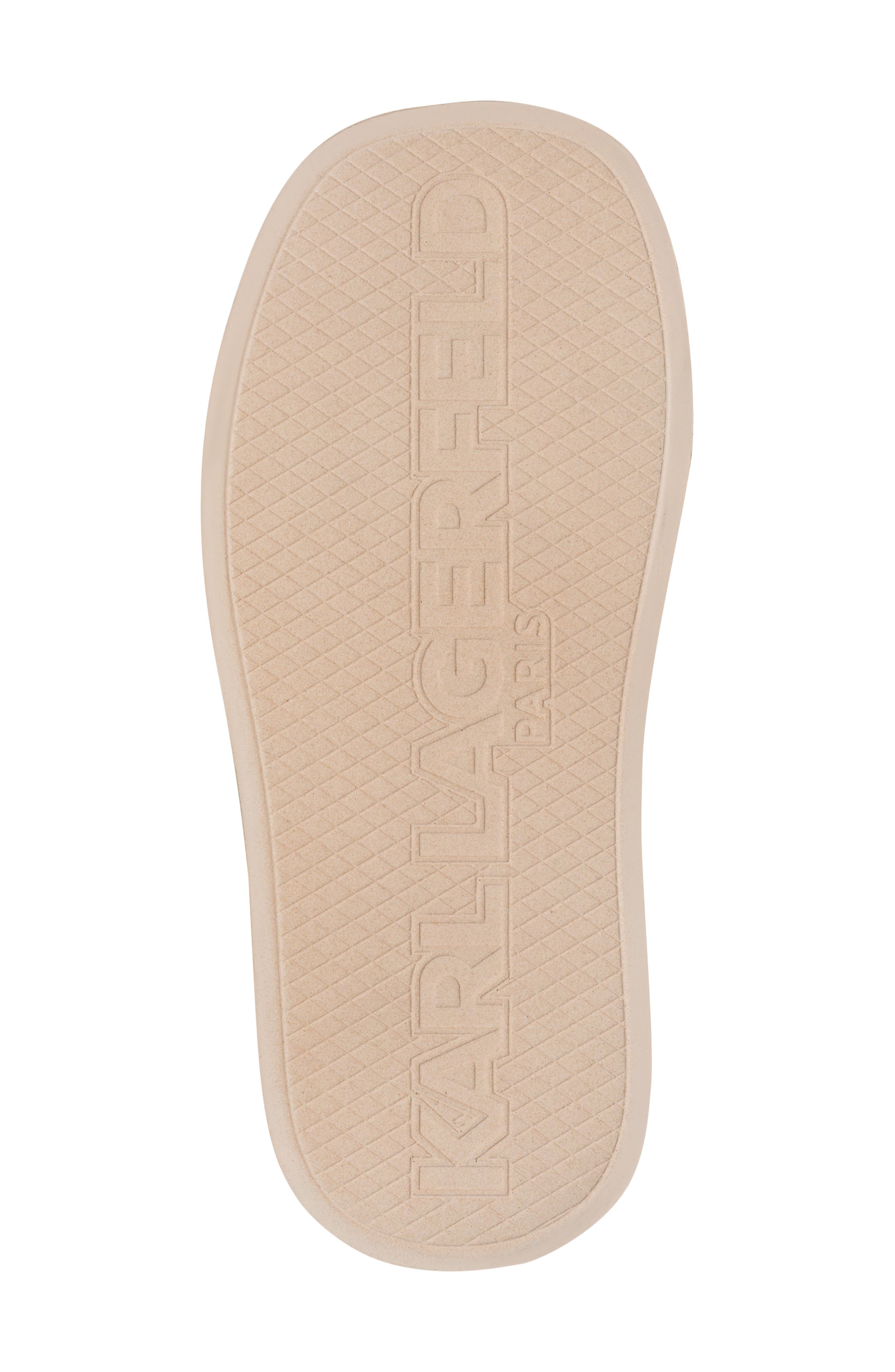 KARL LAGERFELD PARIS Ortley Platform Wedge Slide Sandal, Alternate, color, Natural