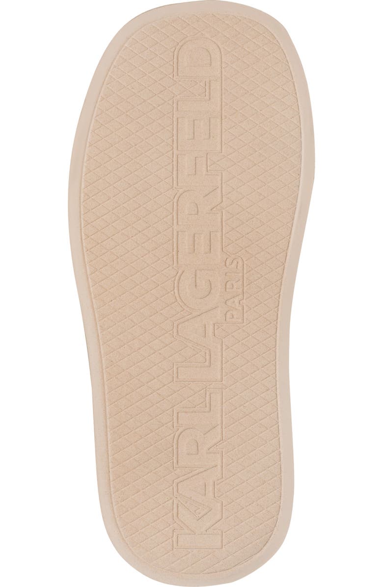 KARL LAGERFELD PARIS Ortley Platform Wedge Slide Sandal, Alternate, color, Natural