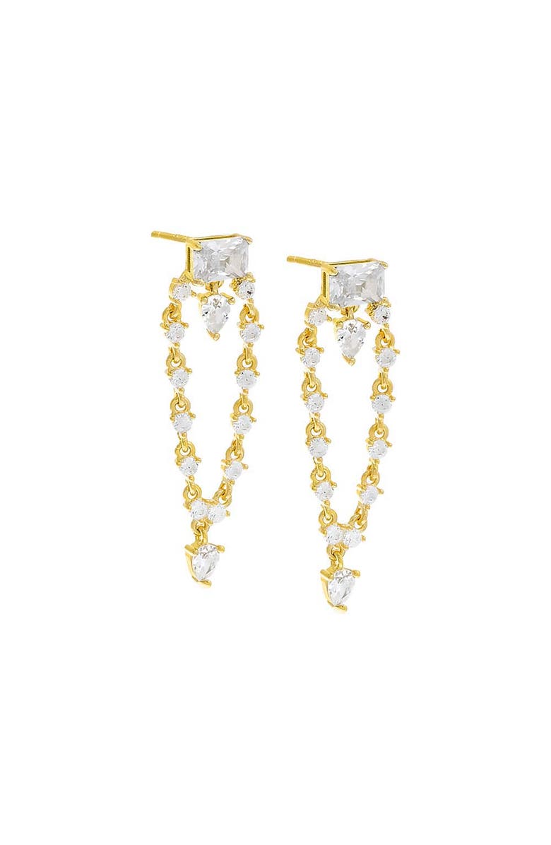 BY ADINA EDEN Colored Multi Shape Drop Stud Earring, Main, color, 