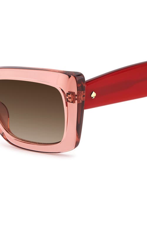 KATE SPADE KATE SPADE NEW YORK CAILIN 52MM RECTANGULAR SUNGLASSES