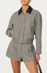 ASTR the Label Nelly Herringbone Jacket