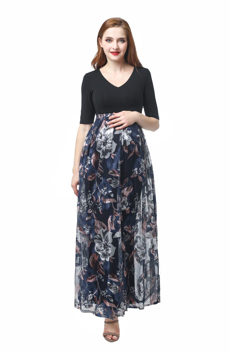 Kimi and Kai Annabelle Maternity Dress, Alternate, color, 