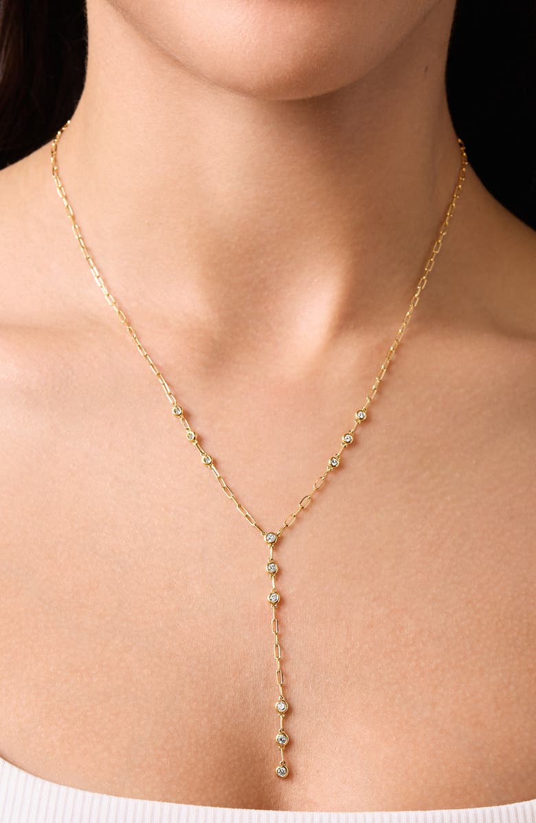 Bony Levy Monaco Diamond Y-Necklace, Alternate, color,