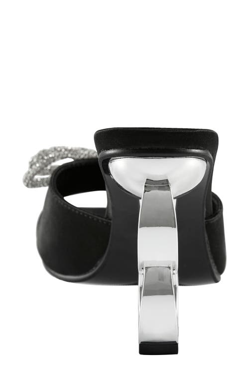 Ninety Union Regal Bow Slide Sandal In Black