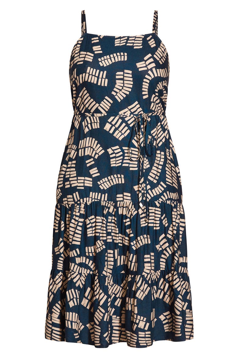 Odyssey Sleeveless Linen Blend Sundress, Alternate, color, ODYSSEY