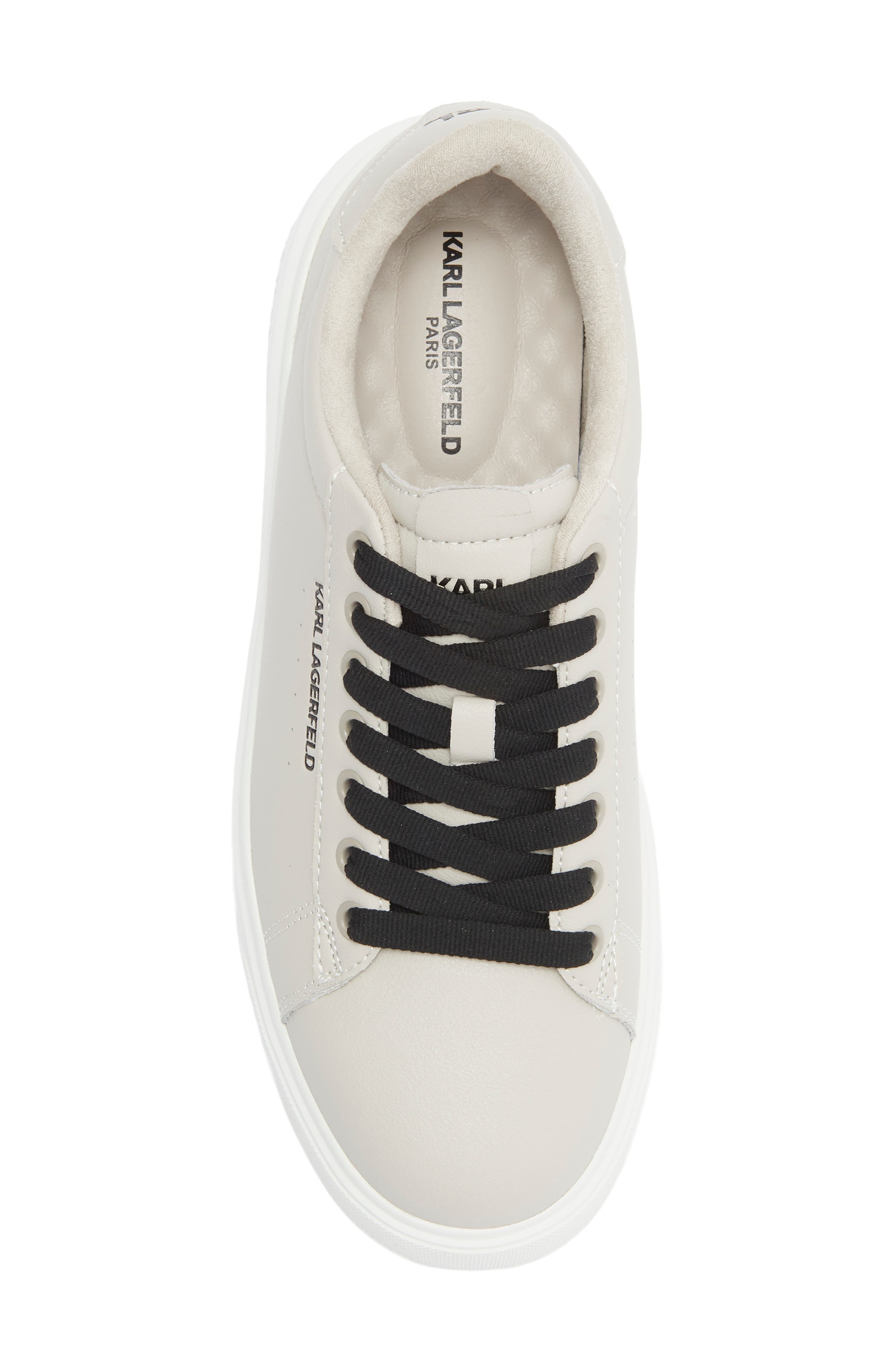 KARL LAGERFELD PARIS Plain Toe Sneaker, Alternate, color, Cement
