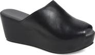 Chocolat Blu Waan Peep Toe Platform Wedge Mule