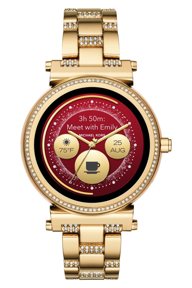 Sofie Smart Bracelet Watch, 42mm, Alternate, color, GOLD