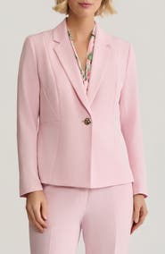 KASPER Princess Seam Crepe Blazer