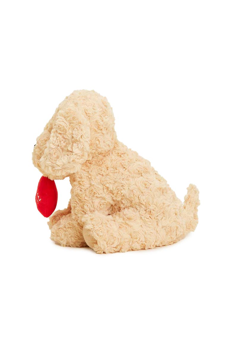 Be Mine Curly Dog Plush Toy, Alternate, color, Gold
