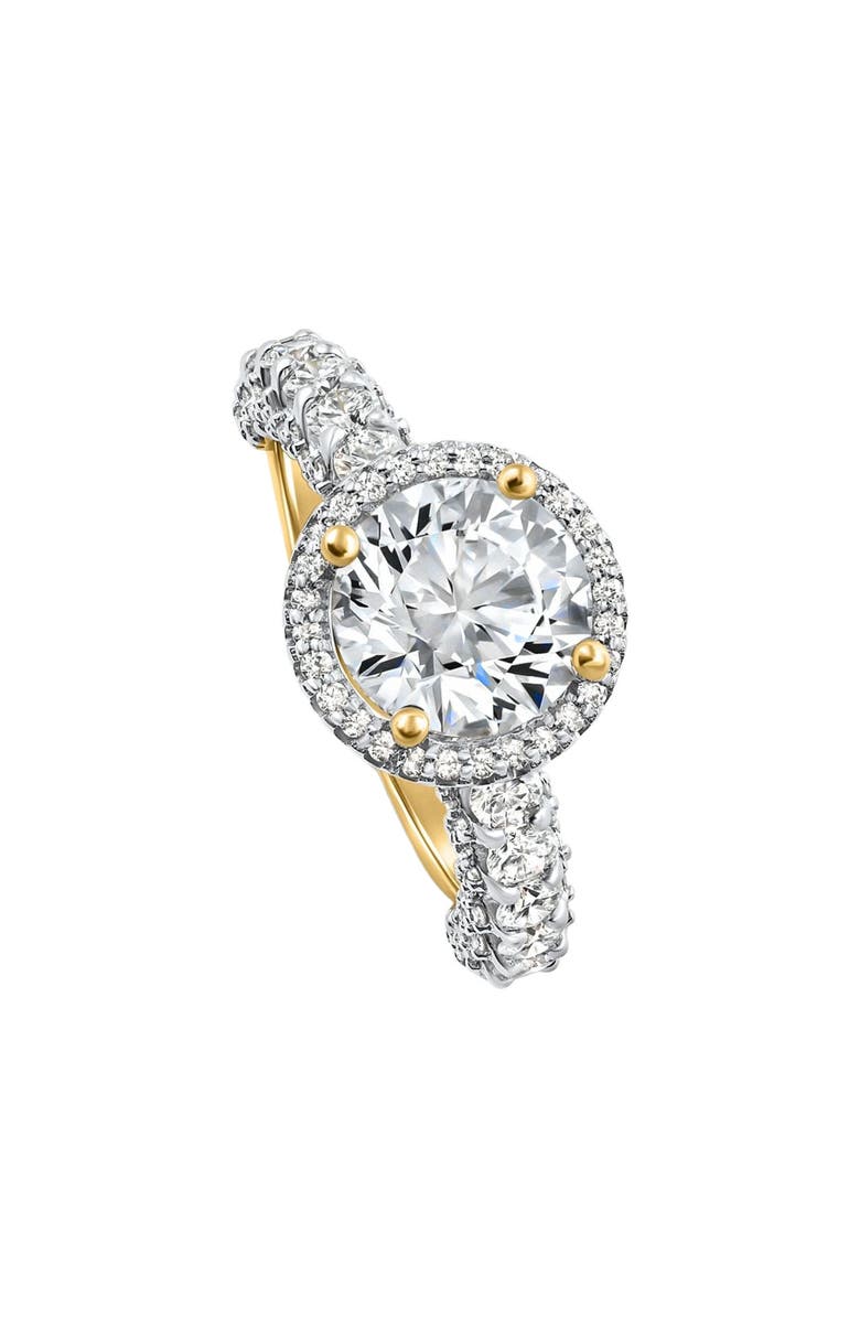 Bliss Diamond Certified 4.00Ct Diamond Engagement Ring 14k Gold Lab Grown, Main, color, 