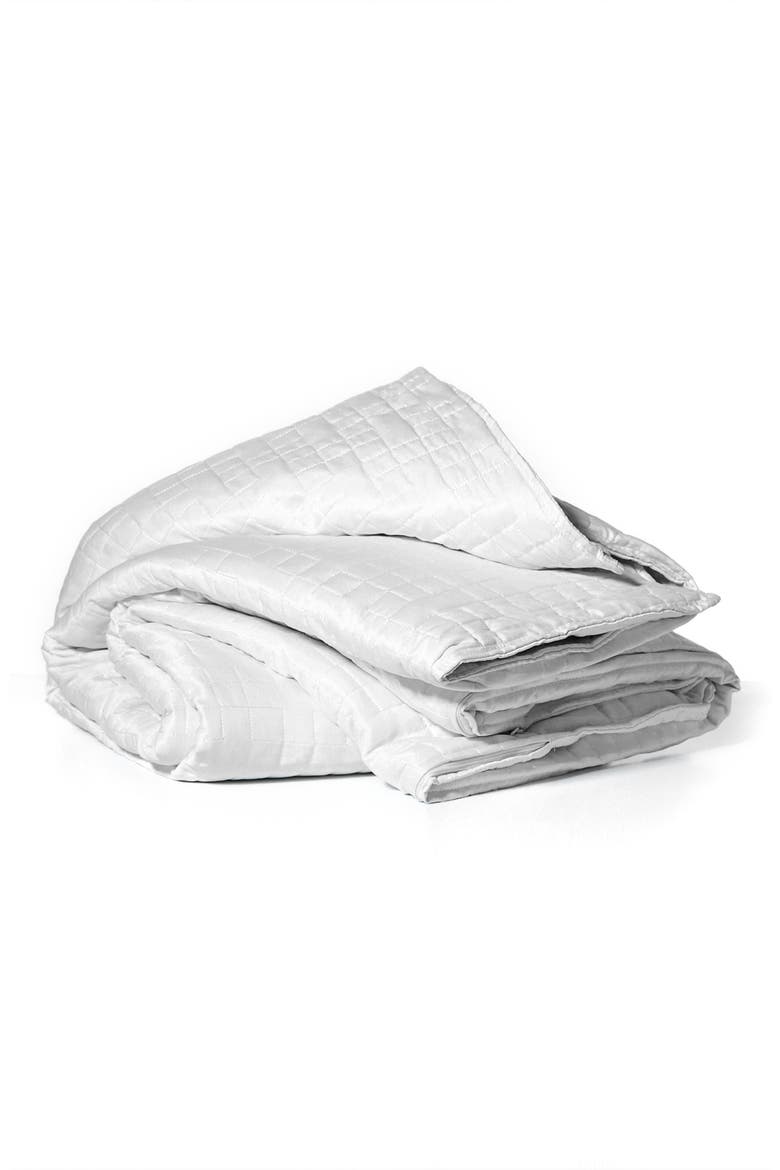 Cooling Weighted Blanket, Main, color, WHITE