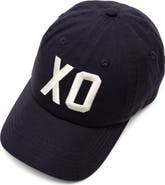 Frances Valentine XO Embroidered Cotton Baseball Cap