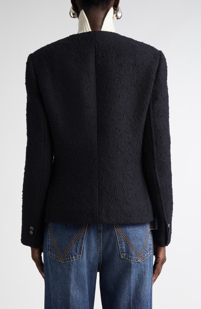 Bottega Veneta Knotted Tweed Jacket, Alternate, color, 