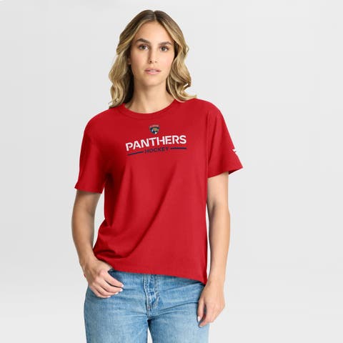 Women's Fanatics Red Florida Panthers Authentic Pro Primary T-Shirt