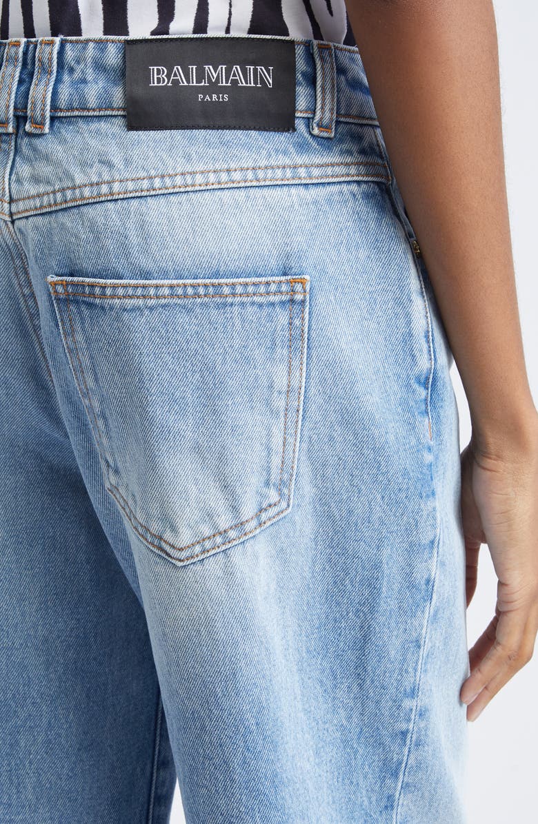 Balmain Straight Leg Jeans, Alternate, color, 6Aw Blue