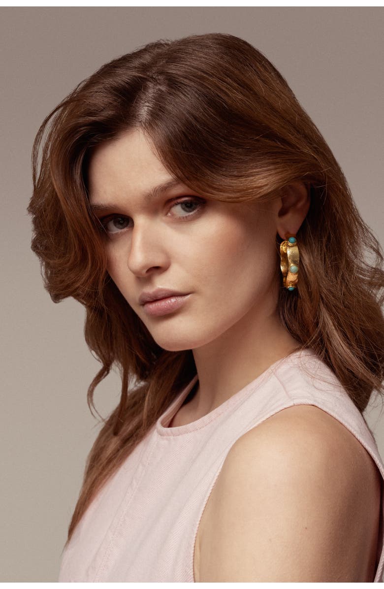 SYLVIA TOLEDANO Bianca Earrings, Alternate, color, Turquoise