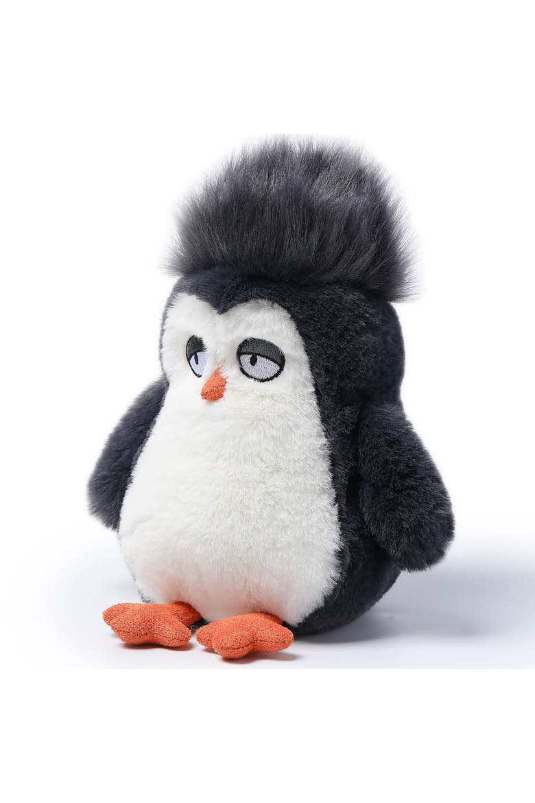 7 Inch Straight Hair Penguin Weighted Stuffed Animal, Alternate, color, Multicolored